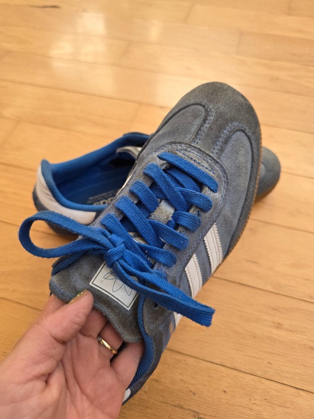 Adidas | Samba ADV 'Blue Bird Gum' suede skater sneakers | WMS 8 - Picture 5 of 11